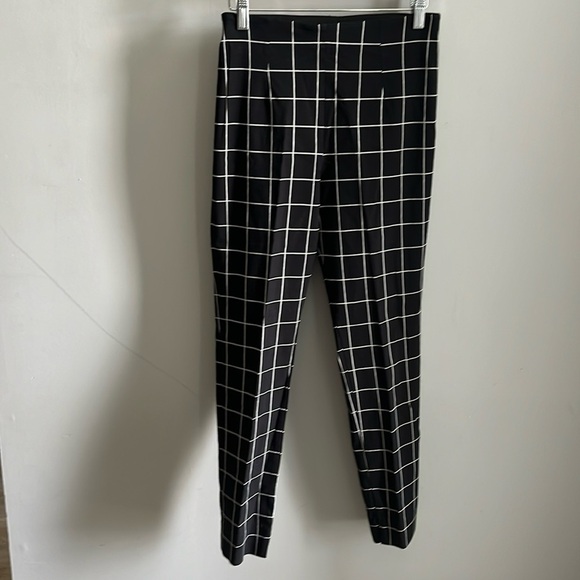 Equestrian Brand Pull On Pants Black Window Pane Design Size Small Riding - Picture 1 of 6